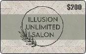 $200 Illusion Unlimited Salon Gift Card