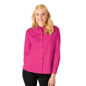 Blue Generation Ladies' L/S 100% Cotton Twill Shirt - BG6213C - Clearance - Sangria (S, 2XL, 3XL, 4XL)