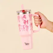 40 oz Lifestyle Flip Straw Tumbler-Blushing Bows