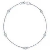 0.25 Carat Diamond Station Bracelet