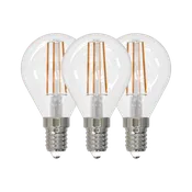 3pk LED E14 illum klar 4.9W dimbar