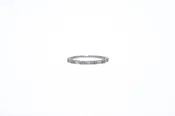 Alternating Round and Baguette Diamond Ring