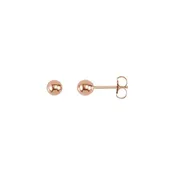 Ball Earrings with Bright Finish