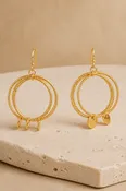 3 Layer Hoop W Disc Charms