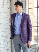 Aubergine Check Scabal Sport Coat