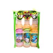 Bungalow Woof 3 Pack Hawaiian Dog Wash in Travel Case