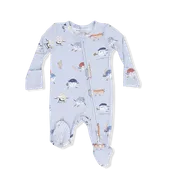 Angel Dear Bamboo 2 Way Zipper Footie - Baseballs Playing Baseball