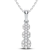 0.22 ct Diamond Pendant in 10K White Gold