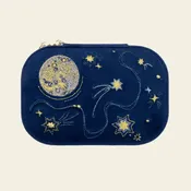 Fly Me to the Moon — Embroidered Travel Jewelry Box