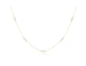 15" Choker Simplicity Chain Gold - Pearl 4mm