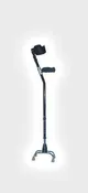 Superlite Gaitor-Aid Quad Base Adjustable Crutch (each)