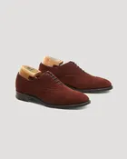 "Alister" Straight Tip Balmoral Oxford in Alamo Kid Suede, Hampton Last (Pre-Order)