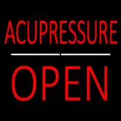 Acupuncture Block Open White Line Handmade Art Neon Sign