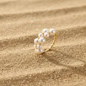 Akoya Double Wrap Ring