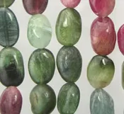 10mm Oval Tourmaline Beads