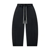 The Atom Pant - Black Barrel Leg Pants