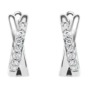 10Kt White Gold Diamond 1/6Ctw Earring