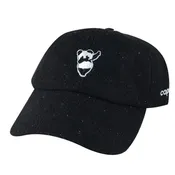 3D Dabbing Dance Panda Unstructured Baseball Cap Wool Sprinkle Dad Hat - Black