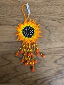 All Beaded Sunflower Ornament — The Pickled Cowboy
