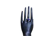 Sapphire 10K White Gold Ring Size 6