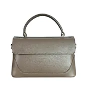 Aby Women’s Taupe Italian Leather Handbag