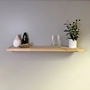 Butcher Block Wall Shelf - Red Oak