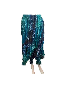 Rayon Skirt Turquoise Black — Mellow Mood Imports