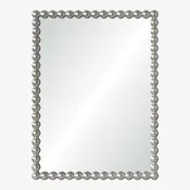 Abby Mirror Silver Leaf