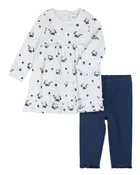 2 Pc Set: Dress and Legging- Blueberries