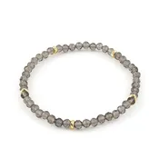 14K Gold Filled Ice Obsidian Gemstone Bracelet 4MM