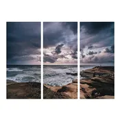"After the Storm" Triptych, Coastal Wall Art - Set of 3