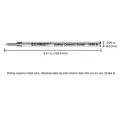 2 pack of Schmidt Refills Standard Rollerballs 5888
