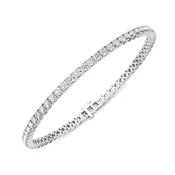 14K White Gold Diamond Bracelet