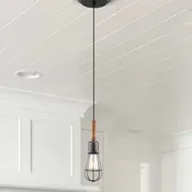 VONN Arden VVP24311ABZ 5" Industrial Pendant Light with LED Filament Bulb in Aged Bronze