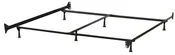 6-Leg Queen/King Bed Frame by Hillsdale Furniture 90056 Black Discontinued