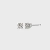 1/3  CTTW Round Diamond 4 prong studs