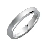 11-WV7188-G - ARTCARVED - Comfort Fit, engraved wedding band with beveled edges and satin finish