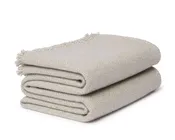 ALONPI THEO CASHMERE THROW / BEIGE W57" x L79"