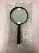 Brand New Open Box Black Magnifier Glass 5x