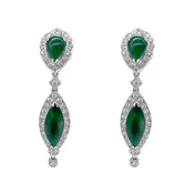 18KW Jade Earrings