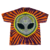 Alien Tie-Dye T-Shirt - XL (One-of-a-Kind #1)