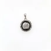 10KW Diamond & Sapphire Pendant