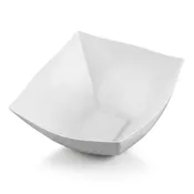 128 oz White Wave Square Bowls
