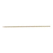 14k Emerald Cut Diamond Bracelet
