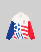 ADIDAS 94 GRAPHIC WOVEN TRACK TOP "CLOUD WHITE"