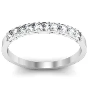 0.33cttw Prong Set Round Diamond Wedding Ring