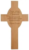 13" Wood Cross with Engravable Center