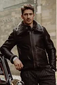 Aviator B3 Black Shearling Jacket