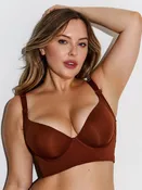 WideEase Sculpt Bra in Cocoa