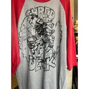 Red/Grey Illustrated Baseball Shirt